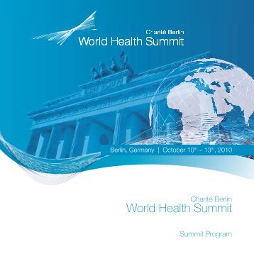 World Health Summit 2010 Final Program