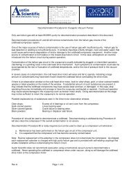 Decontamination Procedure for Cryogenic Vacuum Pumps