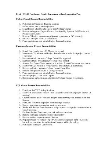quality improvement implementation Quality improvement (qi) holds promise to improve quality of care however, organizations often struggle with its implementation it has been recommended that. quality improvement implementation Quality improvement (qi) holds promise to improve quality of care however, organizations often struggle with its implementation it has been recommended that.