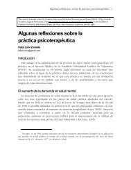 Algunas reflexiones sobre la prÃ¡ctica psicoterapÃ©utica - contrasentido