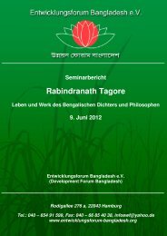 Tagore - Entwicklungsforum Bangladesh eV