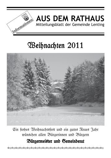 Mitteilungsblatt Lenting 2011/II