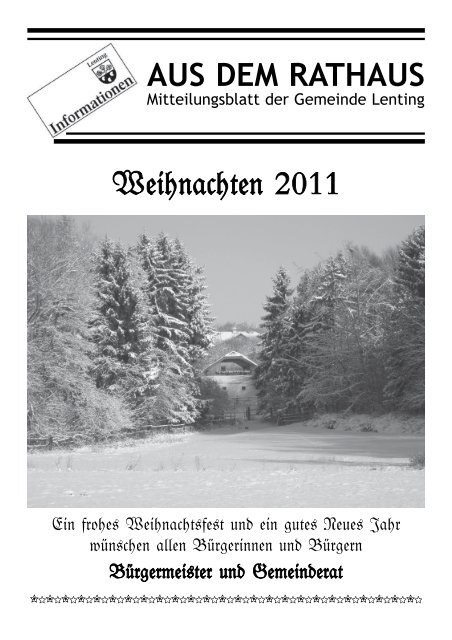 Mitteilungsblatt Lenting 2011/II