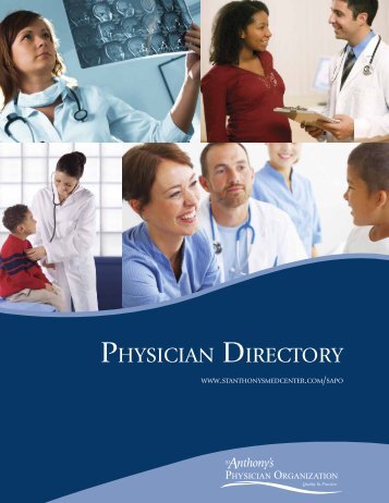 St. Anthony's Physician Organization Directory