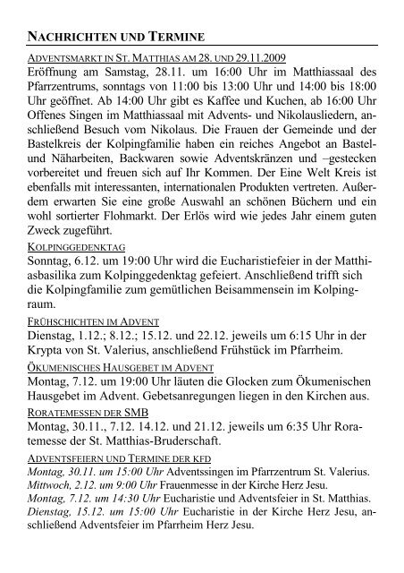 Pfarrbrief 2009_5_komp.pdf - St. Matthias