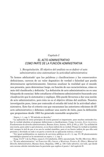 el acto administrativo como parte de la función ... - Agustín Gordillo