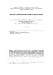 Obstacle Avoidance and Proscriptive Bayesian ... - Cogprints