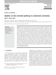 Update on the serrated pathway to colorectal carcinoma - Anatomia ...