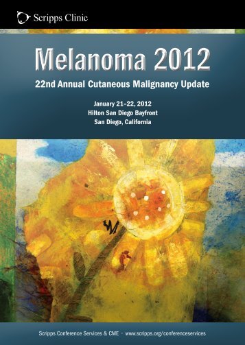 Melanoma 2012 Brochure - Scripps Health