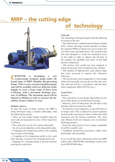 The Cryostar Magazine NÂ°2 : pdf file