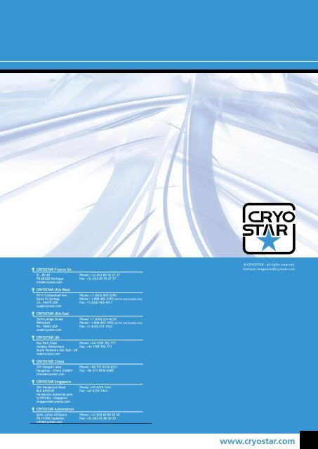 The Cryostar Magazine NÂ°2 : pdf file