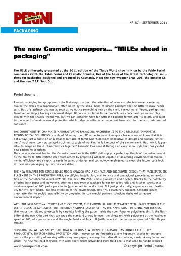 The new Casmatic wrappersâ¦ âMILEs ahead in ... - Fabio Perini SpA