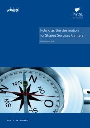 Poland as the destination for Shared Services Centers