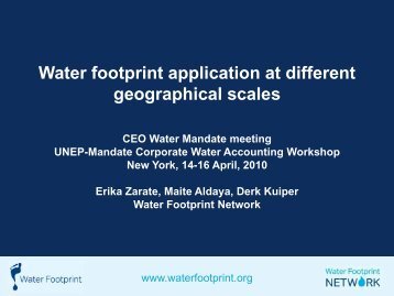 Dr. Maite Martinez Aldaya - UN CEO Water Mandate