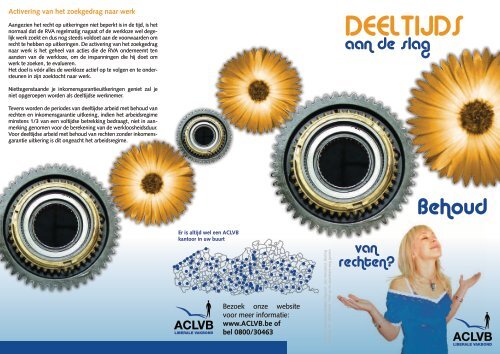 Deeltijds aan de slag. Behoud van rechten ? - Aclvb