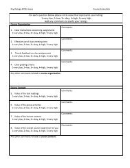 Course Evaluation