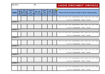 Canine Enrichment Chronicle With Class - Center for Shelter Dogs