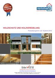 Komplettes Produktprogramm Remmers Holzschutz - Sievers ...