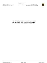 Misfire monitoring - Automobili Lamborghini Holding Spa ...