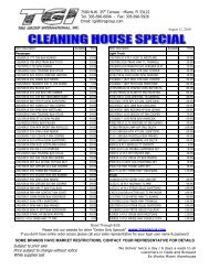 100811 CLEANING HOUSE SPECIAL - Tire Group International