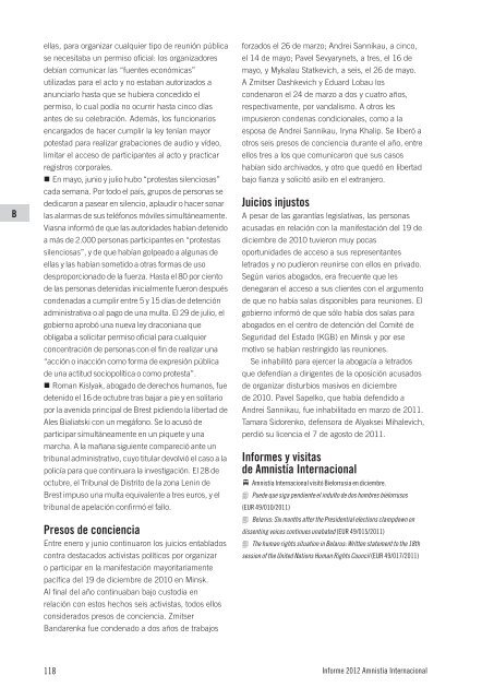 Informe 2012 - Amnesty International