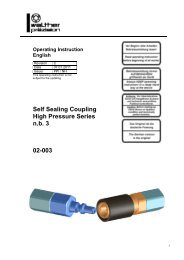 High pressure coupling, type 02-003, Rev-C - Carl Kurt Walther ...