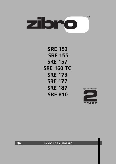 SRE 152 SRE 155 SRE 160 TC SRE 1 - Zibro