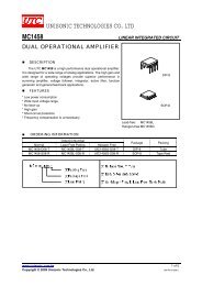 UNISONIC TECHNOLOGIES CO., LTD MC1458