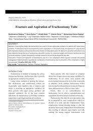 Fracture and Aspiration of Tracheostomy Tube - Tanaffos