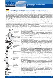 Montageanleitung doppelwandiges System eka complex D