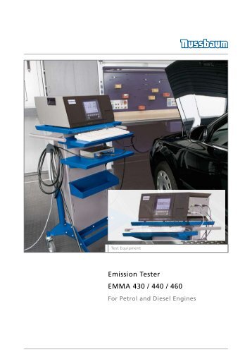 Emission Tester EMMA 430 / 440 / 460 - Aftersales Magazine