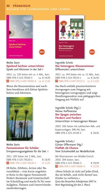 Schulbücher 2012 Sekundarstufe