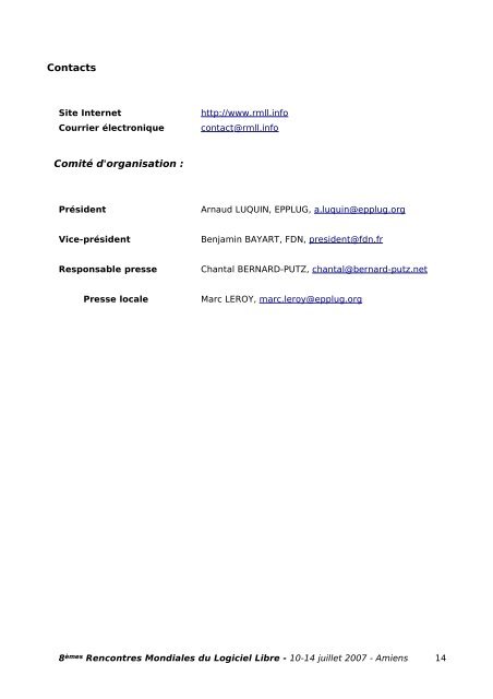 tÃ©lÃ©charger le dossier au format PDF - (RMLL) 2007