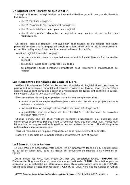 tÃ©lÃ©charger le dossier au format PDF - (RMLL) 2007