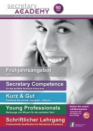 Secretary Competence Young Professionals Kurz ... - Business Circle