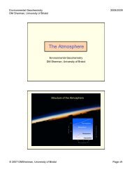 Lecture Notes (PDF) - Aqueous and Environmental Geochemistry