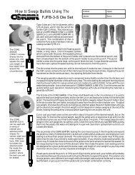 How to Swage Bullets Using The FJFB-3-S Die Set - Corbin Bullet ...