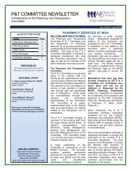 PandT Newsletter (July 2013) - MGHS - Marquette General Hospital