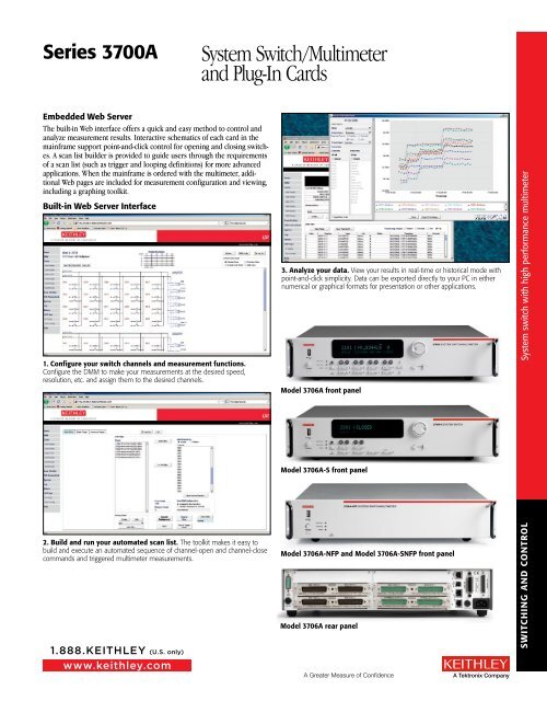 System Switch/Multimeter and Plug-In Cards - Keithley Instruments