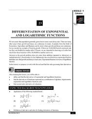 Differentiation of Exponential and Logarithmic Functions