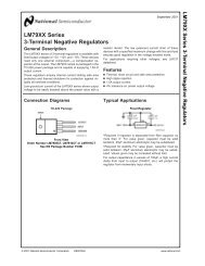 LM79XX Series 3-Terminal Negative Regulators - Datasheet Catalog