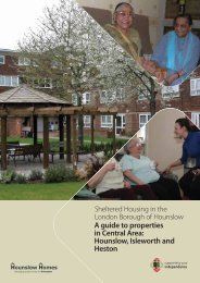 A guide to sheltered properties in Central area - Hounslow Homes