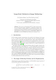 Large-Scale Methods in Image Deblurring