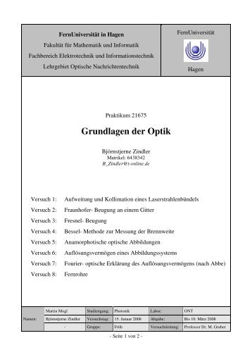 Grundlagen der Optik - nadirpoint.de