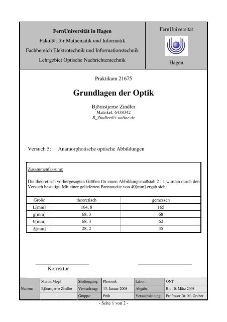 Grundlagen der Optik - nadirpoint.de