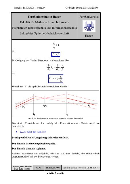 Grundlagen der Optik - nadirpoint.de