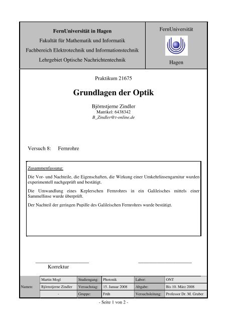 Grundlagen der Optik - nadirpoint.de