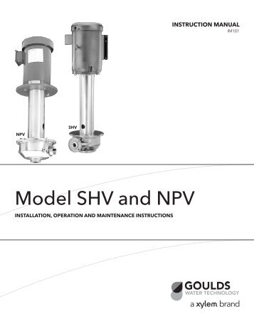 Model SHV and NPV - Depco Pump Company