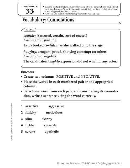 Vocabulary_33 pages of exercises w Ans. Keys.pdf - Azinga Cartoons