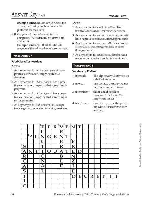 Vocabulary_33 pages of exercises w Ans. Keys.pdf - Azinga Cartoons